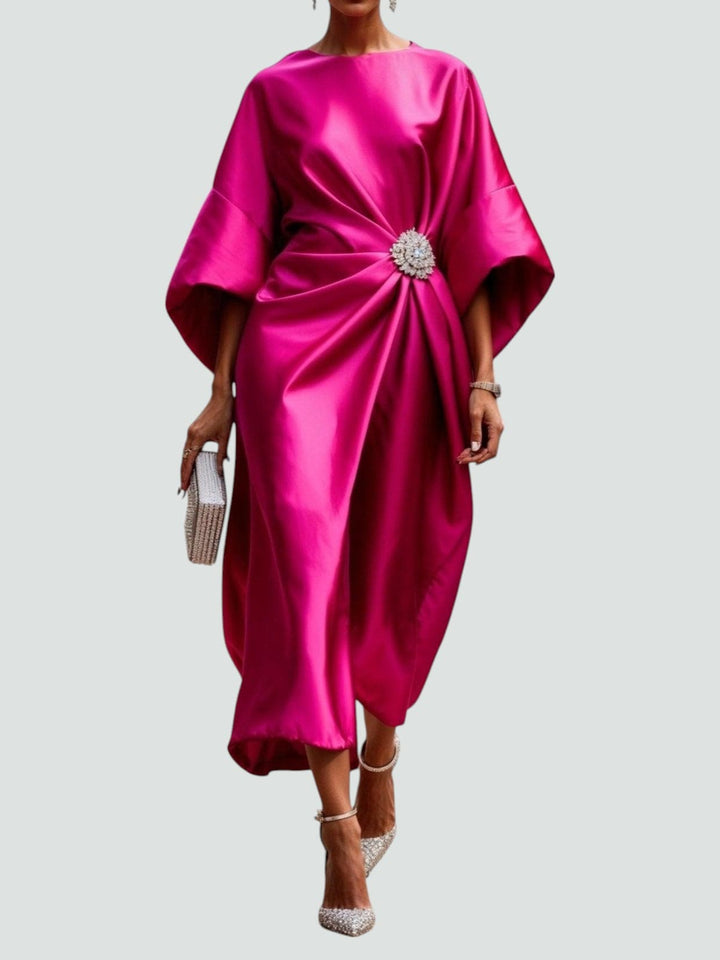 Vestido de satén "Paloma"