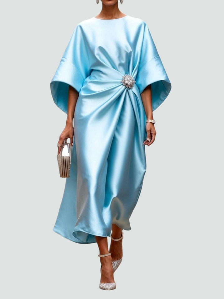 Vestido de satén "Paloma"
