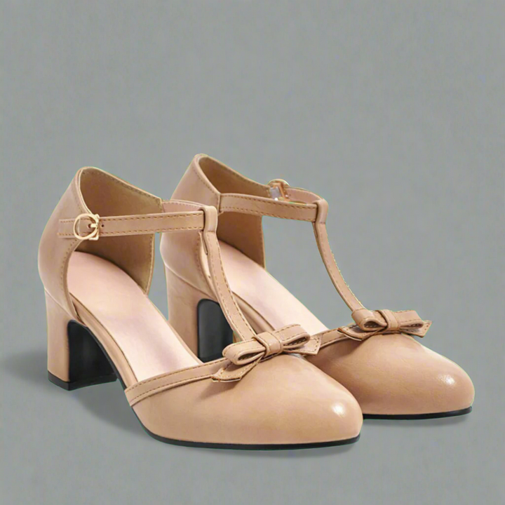 Tacones Ortopédicos de Tira en T "Coral"