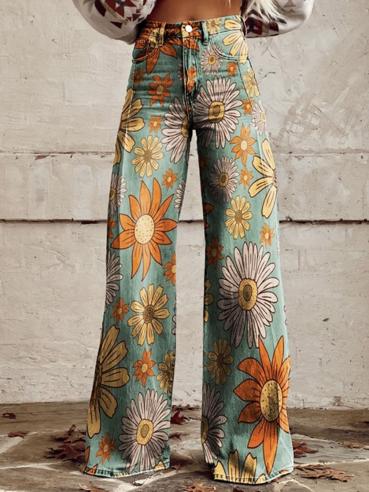 Pantalones anchos vintage "Pilar"