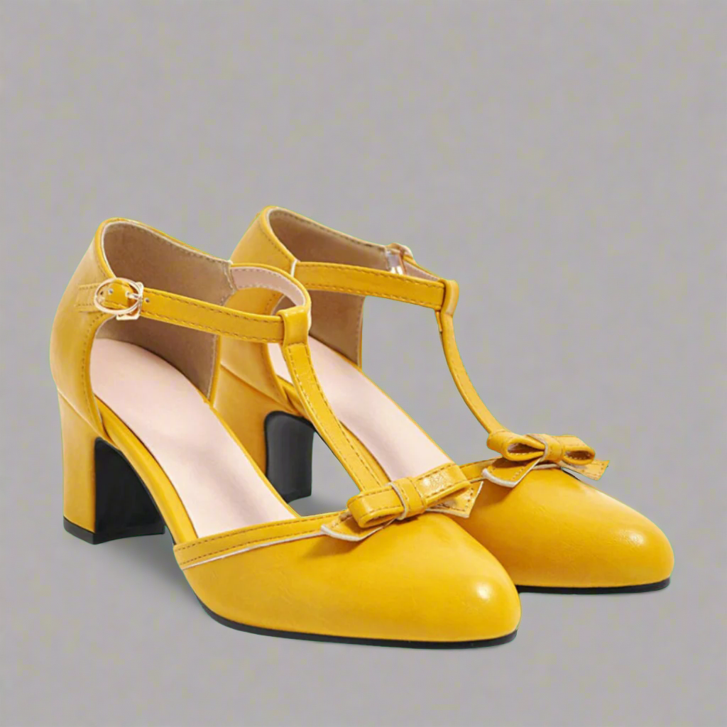 Tacones Ortopédicos de Tira en T "Coral"