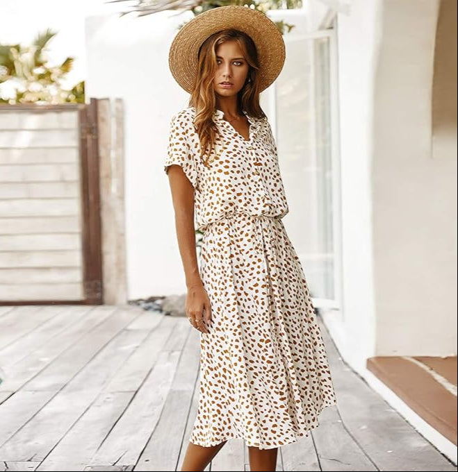 Vestido de algodón "Leila"