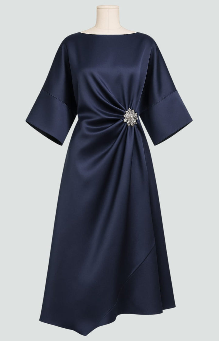 Vestido de satén "Paloma"