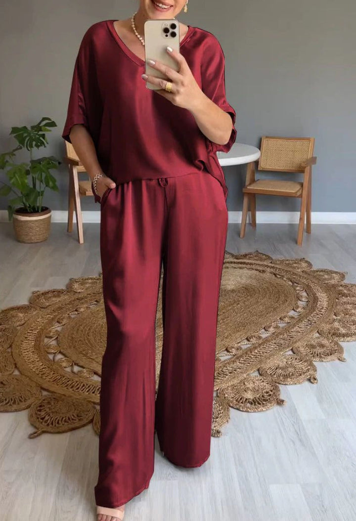 Conjunto de satén "Ruby"