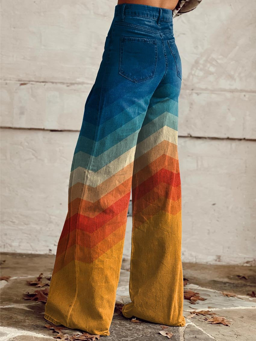 Pantalones anchos retro "Sandra"