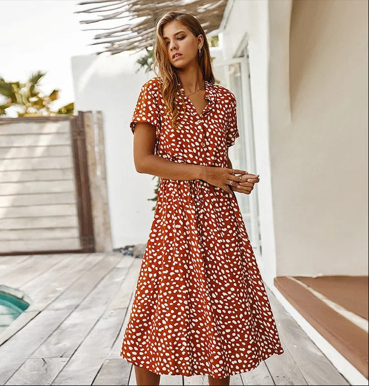 Vestido de algodón "Leila"