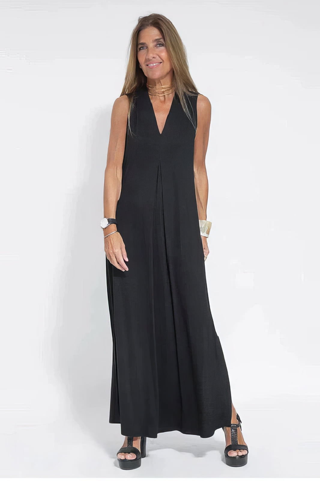 Vestido Largo "Zoe" + Cárdigan Gratis