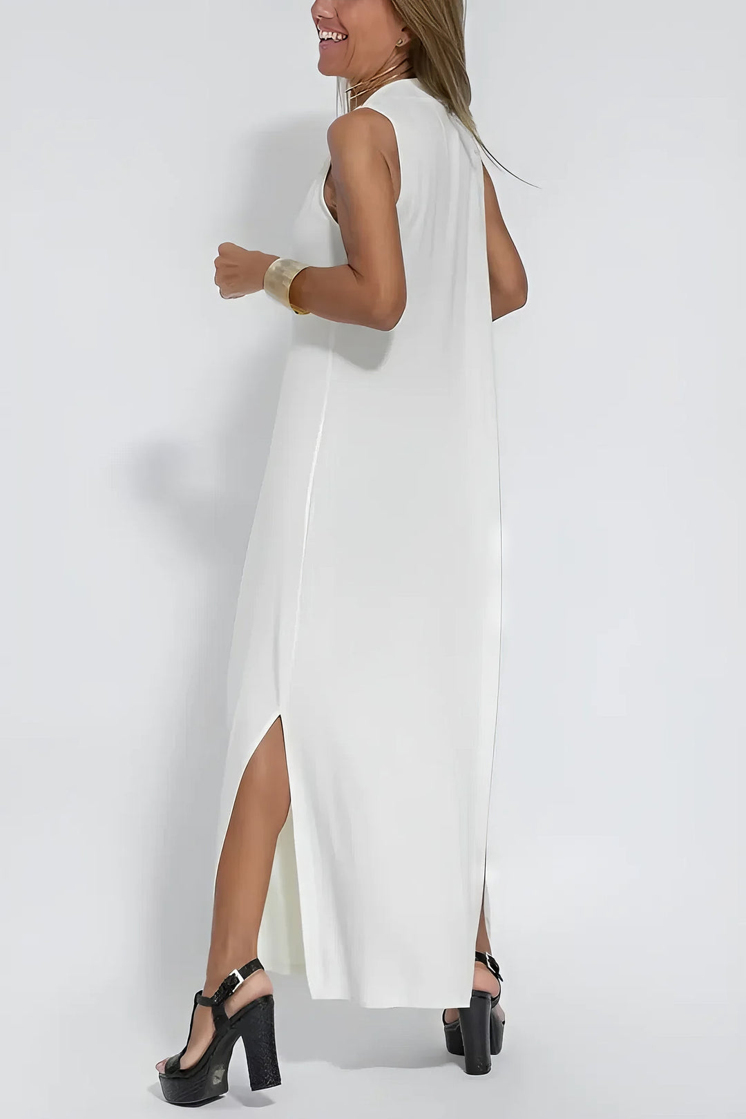 Vestido Largo "Zoe" + Cárdigan Gratis