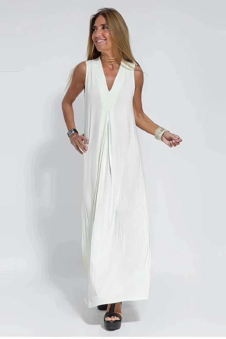 Vestido Largo "Zoe" + Cárdigan Gratis